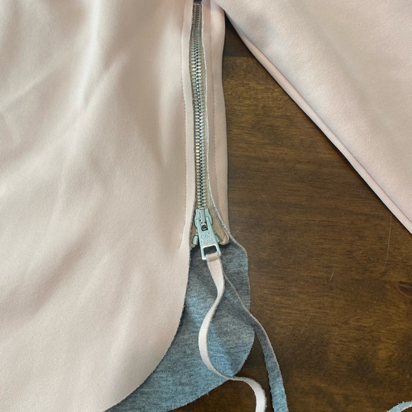 Cop Copine Sumida Neoprene Side Zipper Top Y2K Peach/Gray - Picture 6 of 14